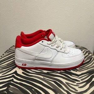 Nike Air White and Red Sneakers